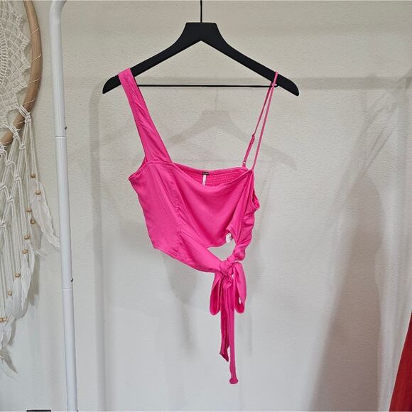 Free People Mila Top in Festival Fuschia - Picture 4 of 9